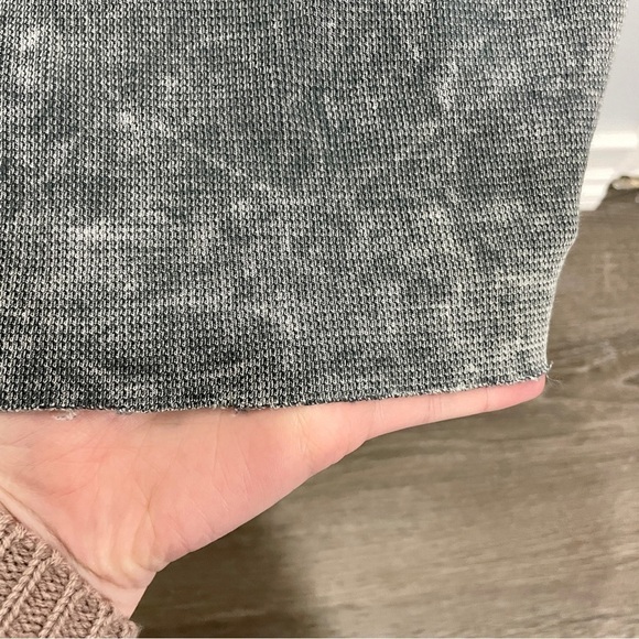 Vintage Havana Grey Waffle Knit Hooded Sweatshirt - Picture 5 of 10